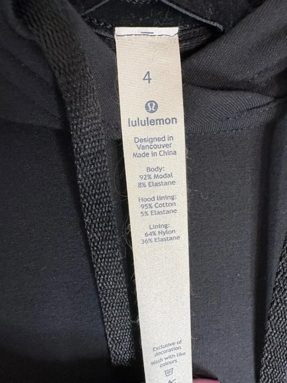 Lululemon Twisted & Tucked Pullover Black-sz 4